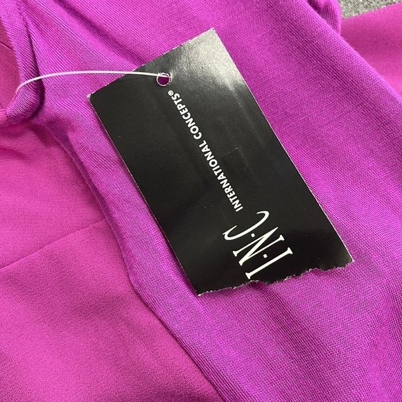 INC International Concepts NWT Purple Handkercheif Hem Sleeveless V Neck Top - Picture 9 of 13